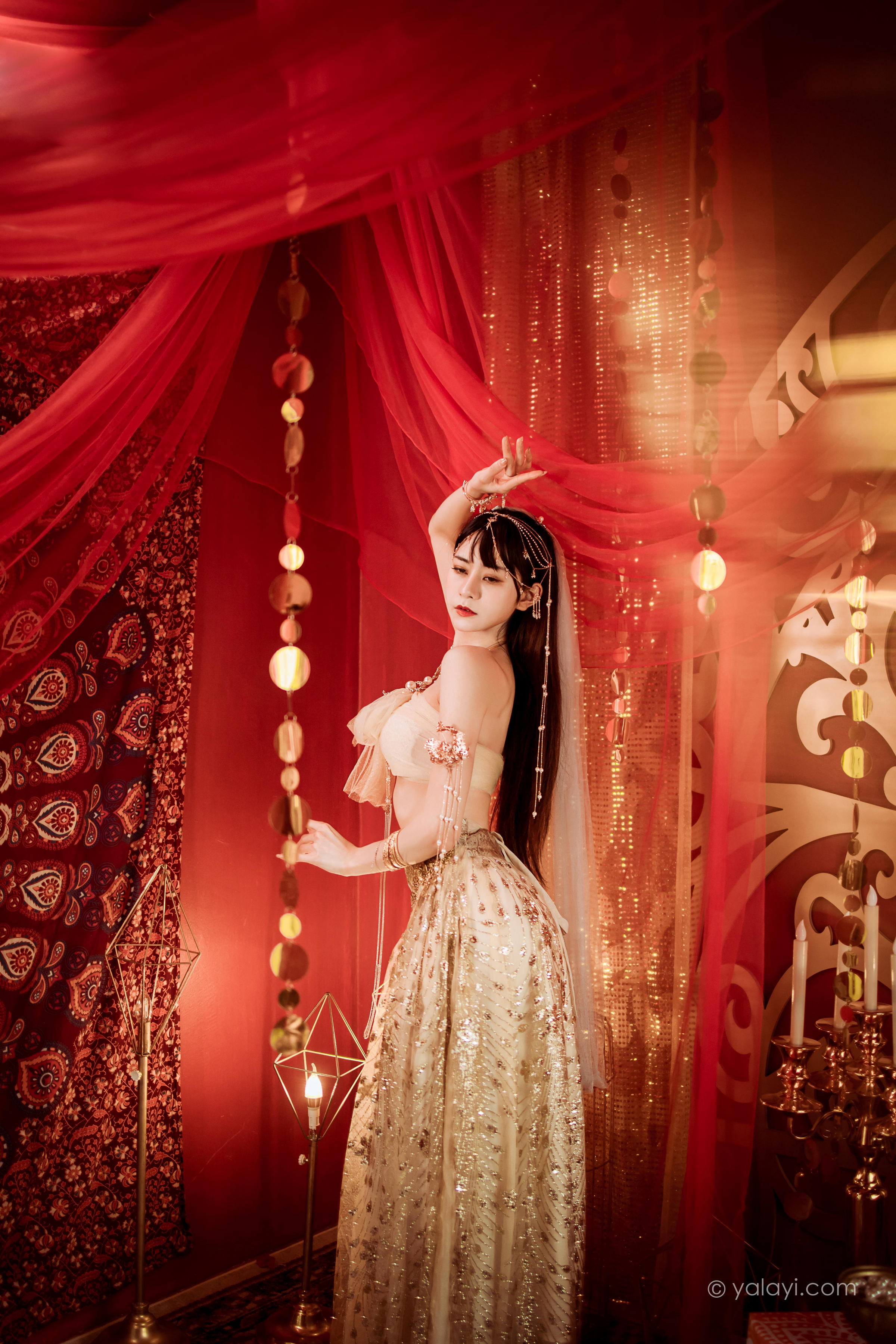 [YALAYI雅拉伊]2022.04.07 风铃公主 陈若冰 白色情趣舞裙加裹胸内衣性感私房写真集第10张