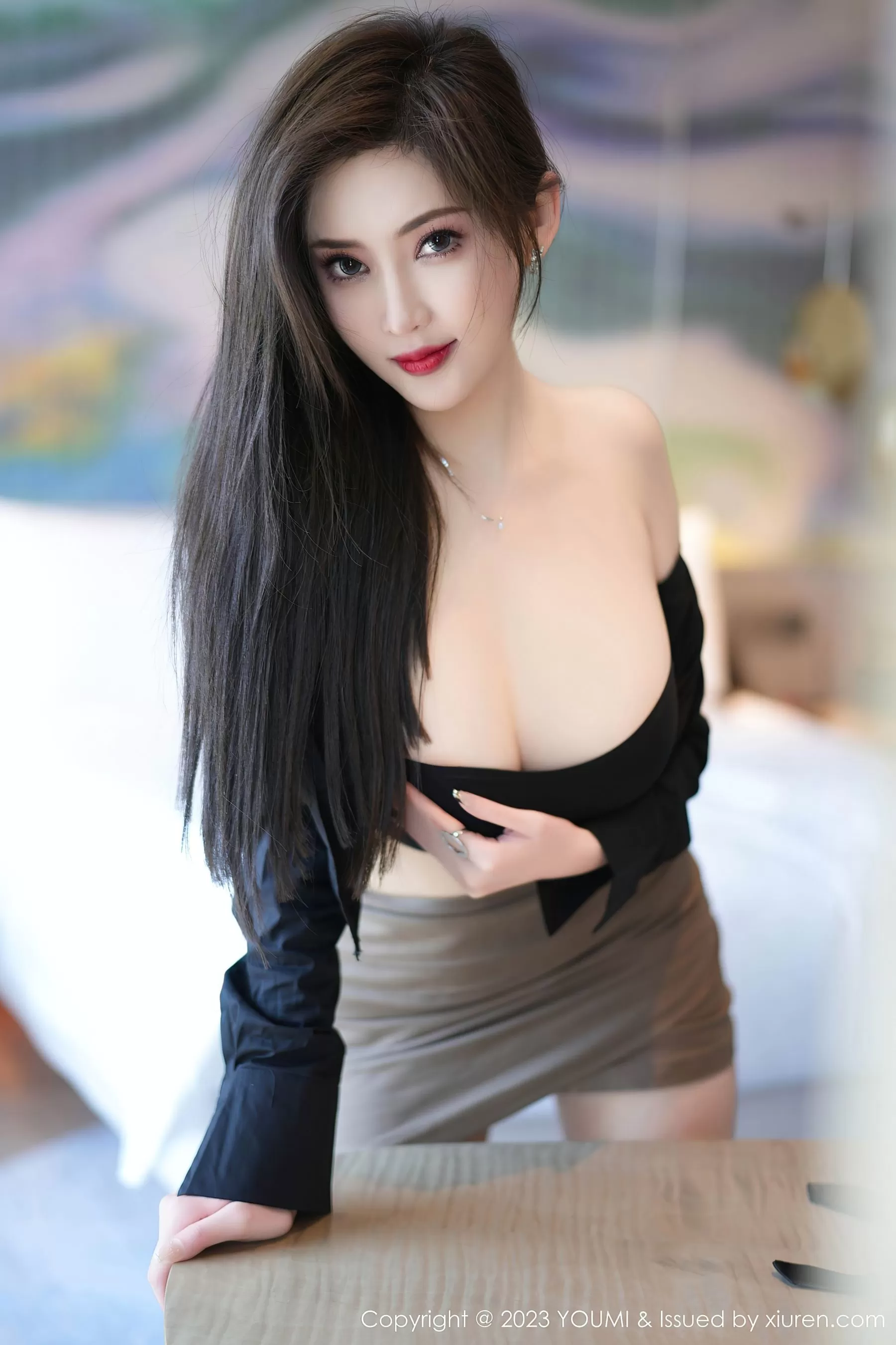  尤蜜荟 VOL.968 Carol周妍希 短裙黑丝 [83P]第5张