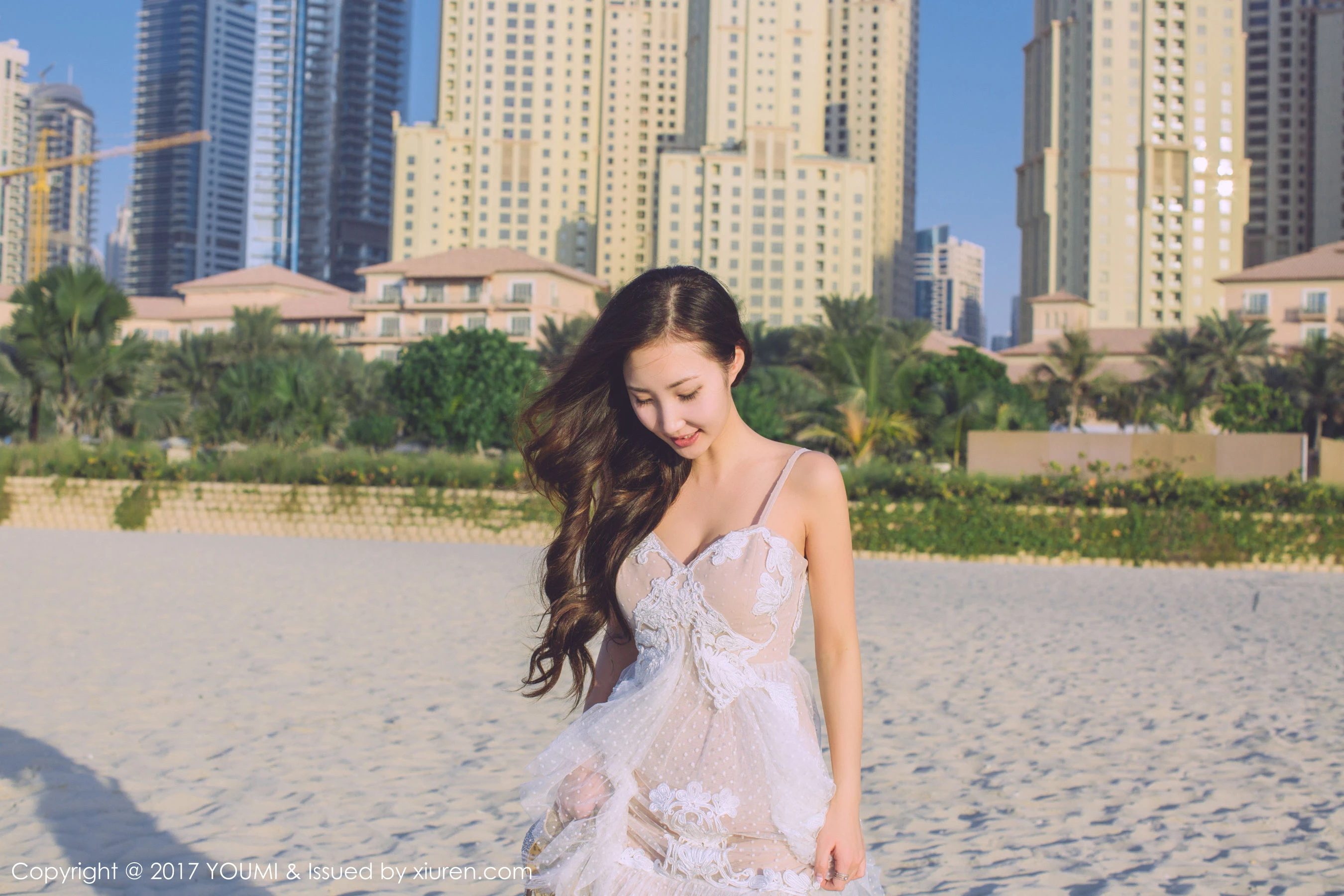  Yumi-尤美《蓝天银滩白云佳人美》 尤蜜荟 VOL.088第10张