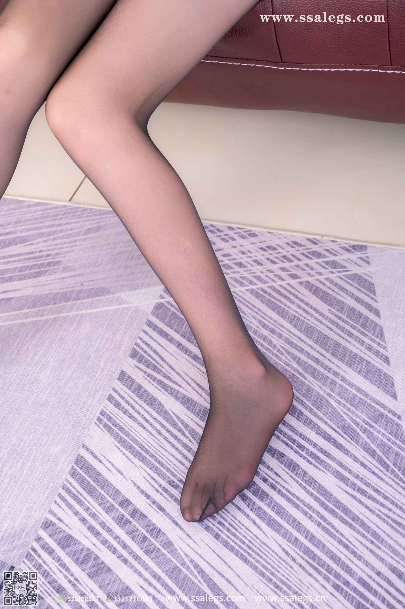 [SSA丝社]超清写真 NO.433 秋秋仿鳄鱼皮吊带连衣裙黑丝写真第30张