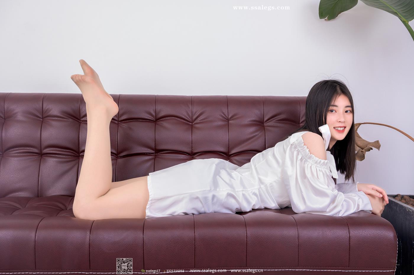[SSA丝社]超清写真 NO.434 萍萍白色连衣裙第19张