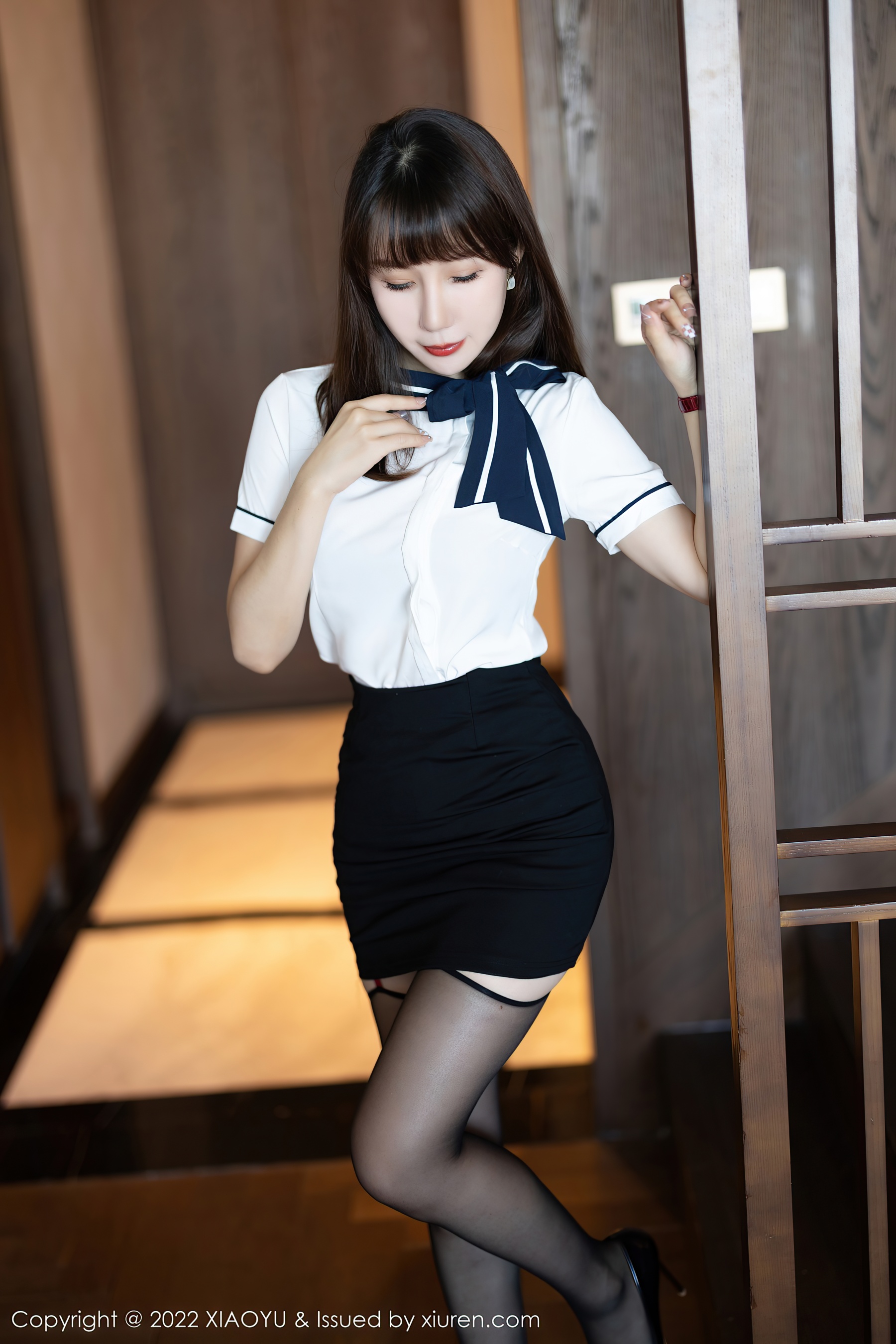 [XIAOYU语画界] VOL.918 波巧酱 黑丝美腿第2张